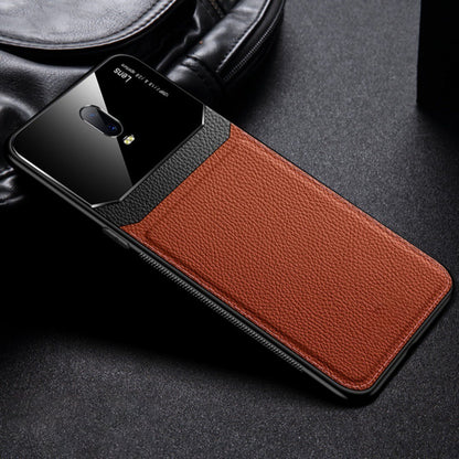 OnePlus 7 Sleek Slim Leather Glass Case casemarts