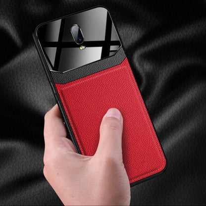 OnePlus 7 Sleek Slim Leather Glass Case casemarts