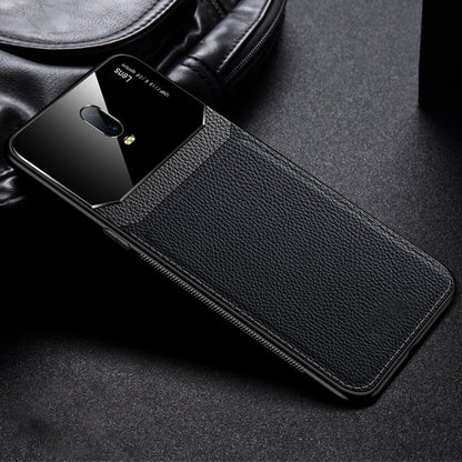 OnePlus 7 Sleek Slim Leather Glass Case casemarts