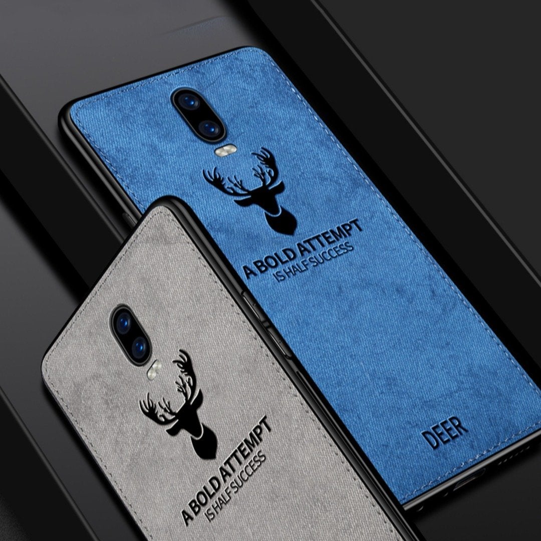 OnePlus 7 (3 in 1 Combo) Deer Case + Tempered Glass + Earphones casemarts