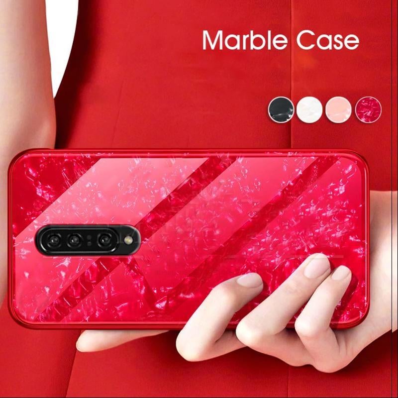 OnePlus 7 Pro Dream Shell Series Textured Marble Case casemarts