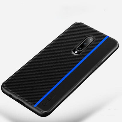 Frosted Carbon Fiber PU Leather Protective Case - OnePlus casemarts