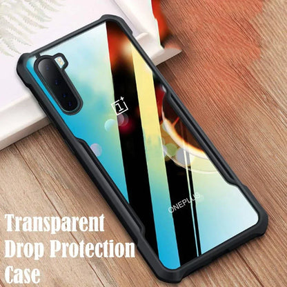 OnePlus Nord Shockproof Transparent Back Eagle Case casemarts