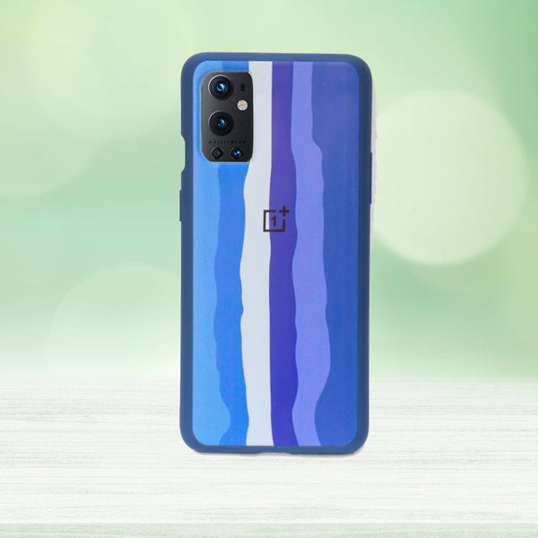 OnePlus 9 Rainbow Liquid Silicone Logo Case casemarts