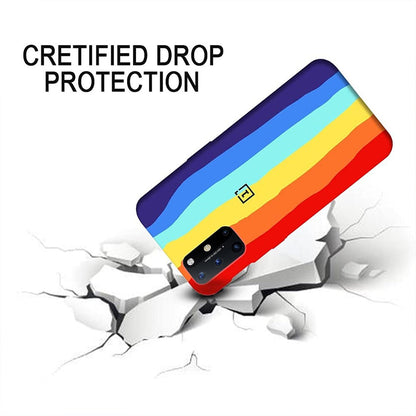 OnePlus 8T Rainbow Liquid Silicone Logo Case casemarts