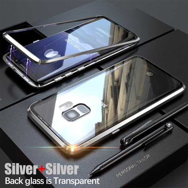 Galaxy Series Electronic Auto-Fit Magnetic Transparent Glass Case casemarts