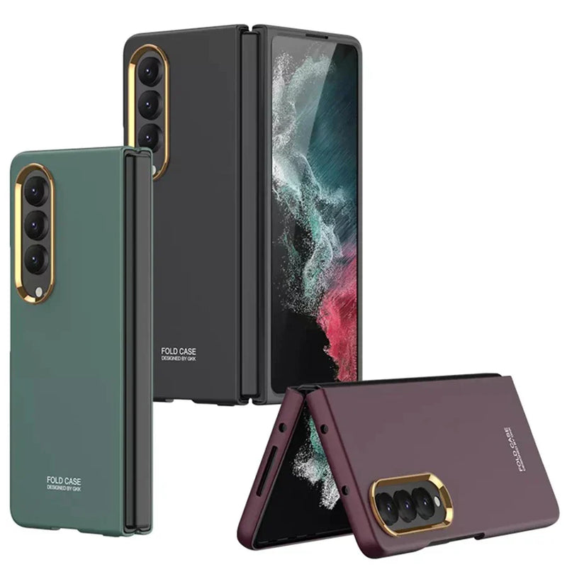 Galaxy Z Fold4 Camera Edge Gold Plated Case casemarts