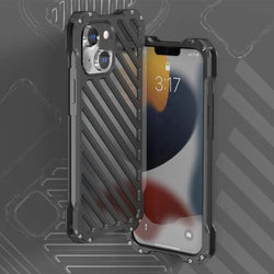 iPhone 14 Plus R-Just Aluminium Alloy Grill Case casemarts