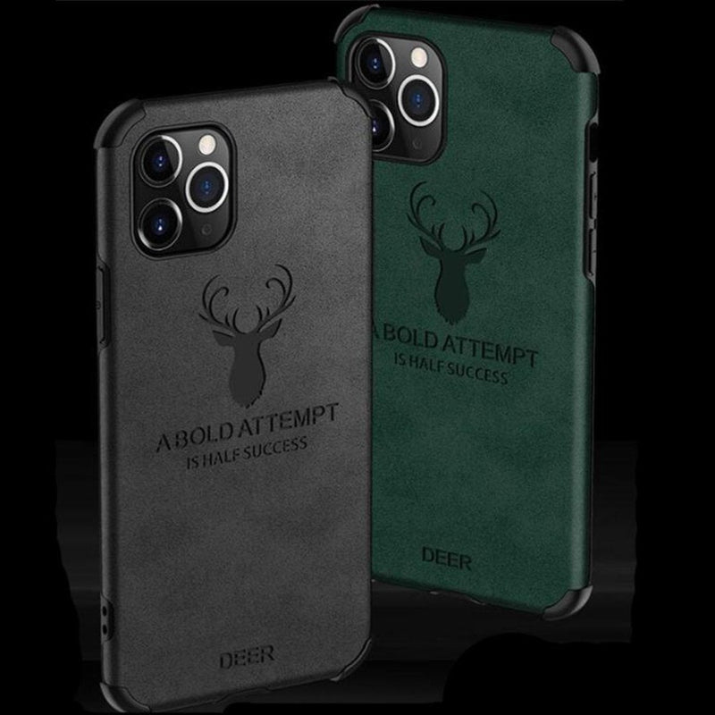 iPhone 11 Series (3 in 1) Combo Shockproof Deer Print Case + Camera Lens + Screen Protector casemarts