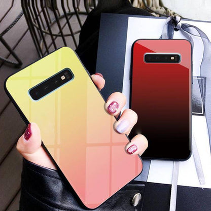 Galaxy S10 Plus Gradient Soft Edge Glass Back Case casemarts