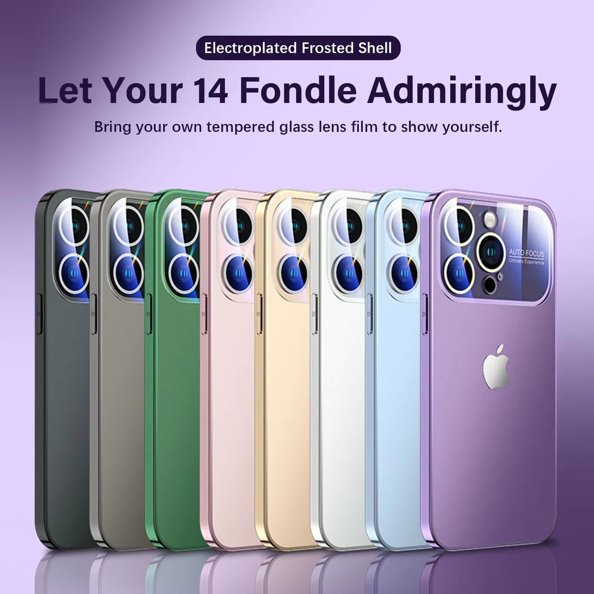 Premium Chromatic AG Lens Glass Case For iPhone 15 Series pipi