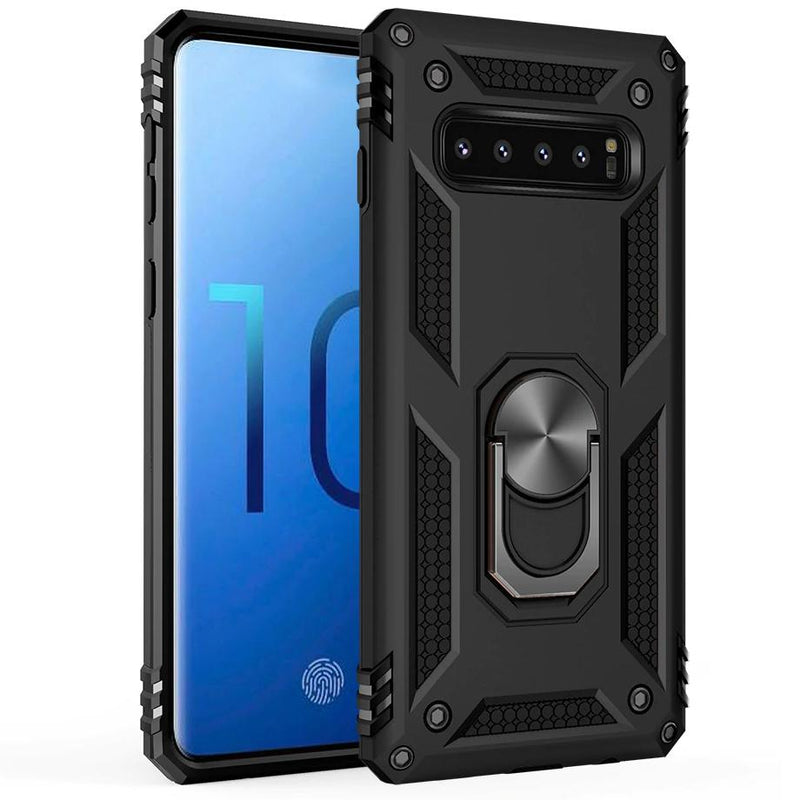 Galaxy S10 Plus Armour Shield Ring Holder Back Case casemarts