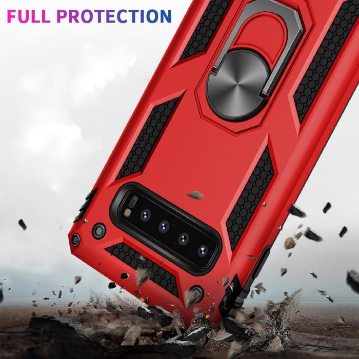 Galaxy S10 Plus Armour Shield Ring Holder Back Case casemarts