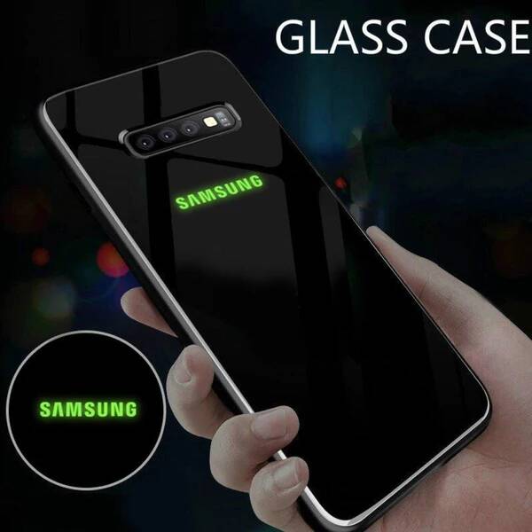 Galaxy S10 Plus Radium Glow Light Illuminated Logo 3D Case casemarts