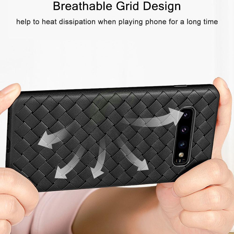 Henks ® Galaxy S10 Ultra-thin Grid Weaving Case casemarts