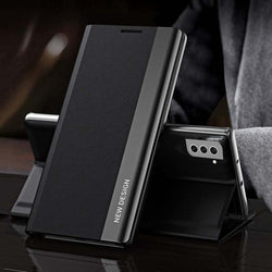 Galaxy S21 PU Leather Side Window Flip Case casemarts