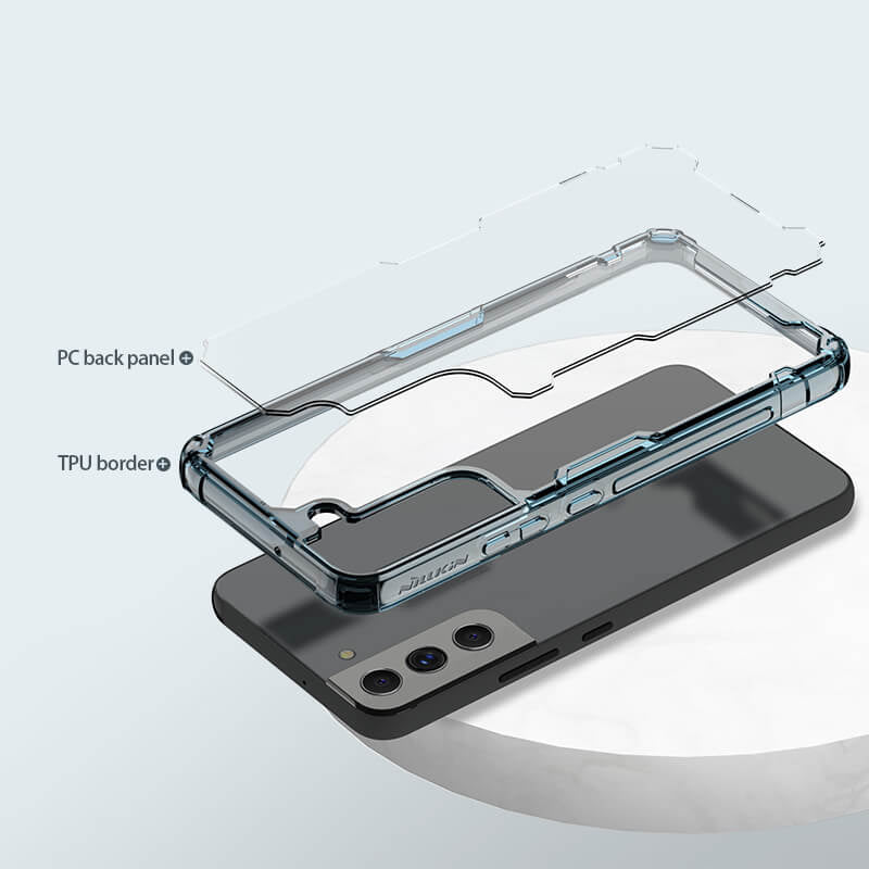 Galaxy S22 Shockproof Transparent Back Eagle Case casemarts