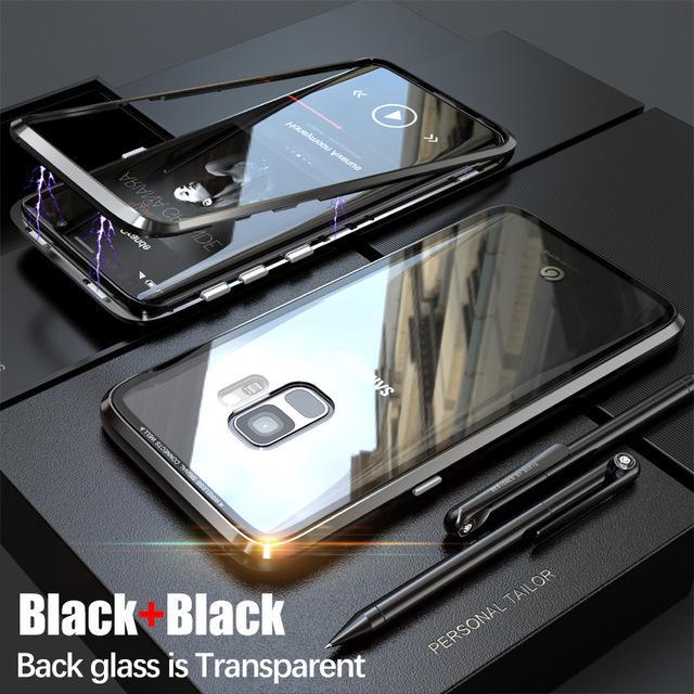 Galaxy Series Electronic Auto-Fit Magnetic Transparent Glass Case casemarts