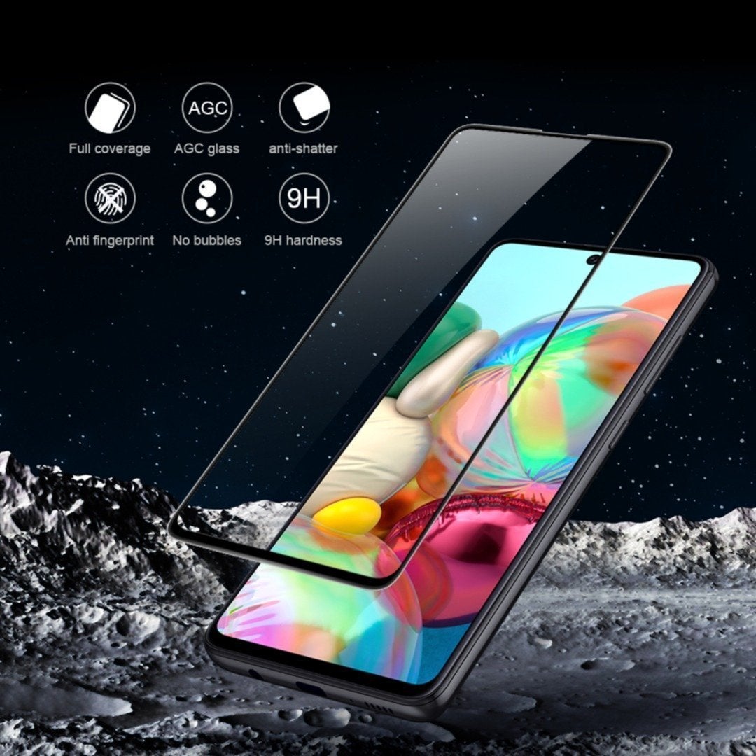 Galaxy A71 Full Coverage Curved Tempered Glass casemarts