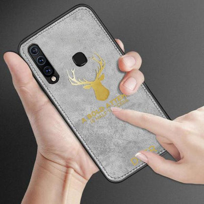 Galaxy M40 Luxury Gold Textured Deer Pattern Soft Case casemarts