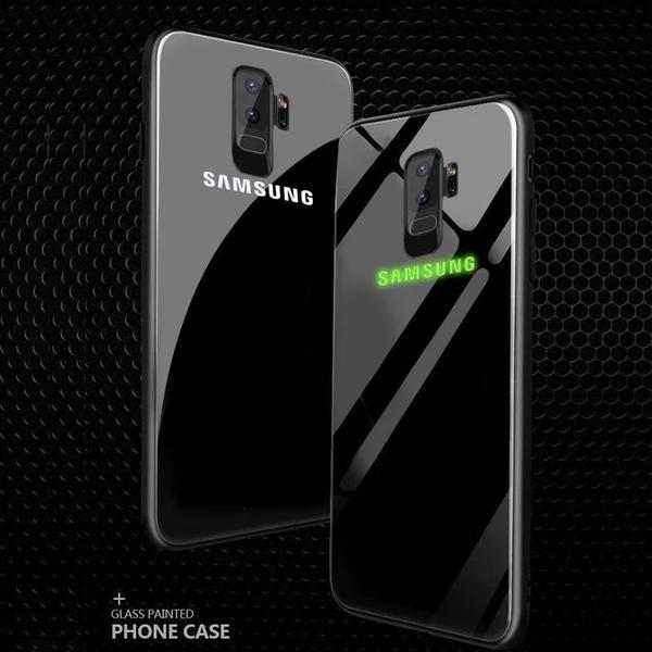 Galaxy S9 Plus Radium Glow Light Illuminated Logo 3D Case casemarts