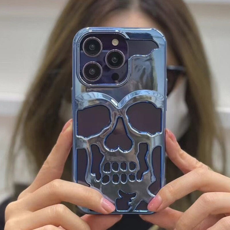 iPhone 14 Hollow Skull Design Case casemarts