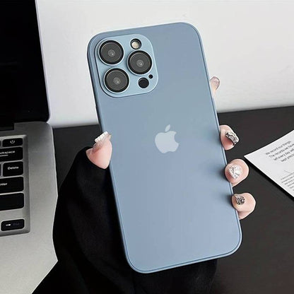 iPhone 15 Series Matte Glass Camera Lens Shell Case casemarts