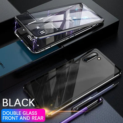 Luxury Magnetic Glass Double-Sided Privacy Phone Case For Samsung CASEGRAMS