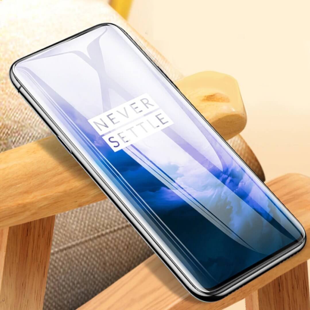 OnePlus 7T Pro Full Coverage Curved Tempered Glass casemarts