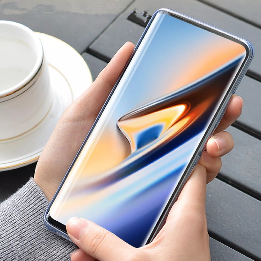 OnePlus 7 Pro Ultra Full Liquid Glue UV Tempered Glass casemarts