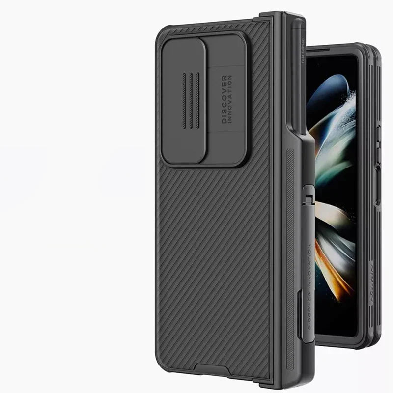 Galaxy Z Fold4 Camshield S-Pen Holder Stand Case casemarts