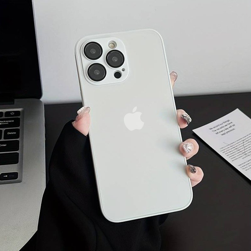 iPhone 15 Series Matte Glass Camera Lens Shell Case casemarts