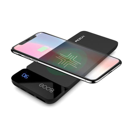 ROCK QI Wireless Charger + 8000mAh Power Bank casemarts