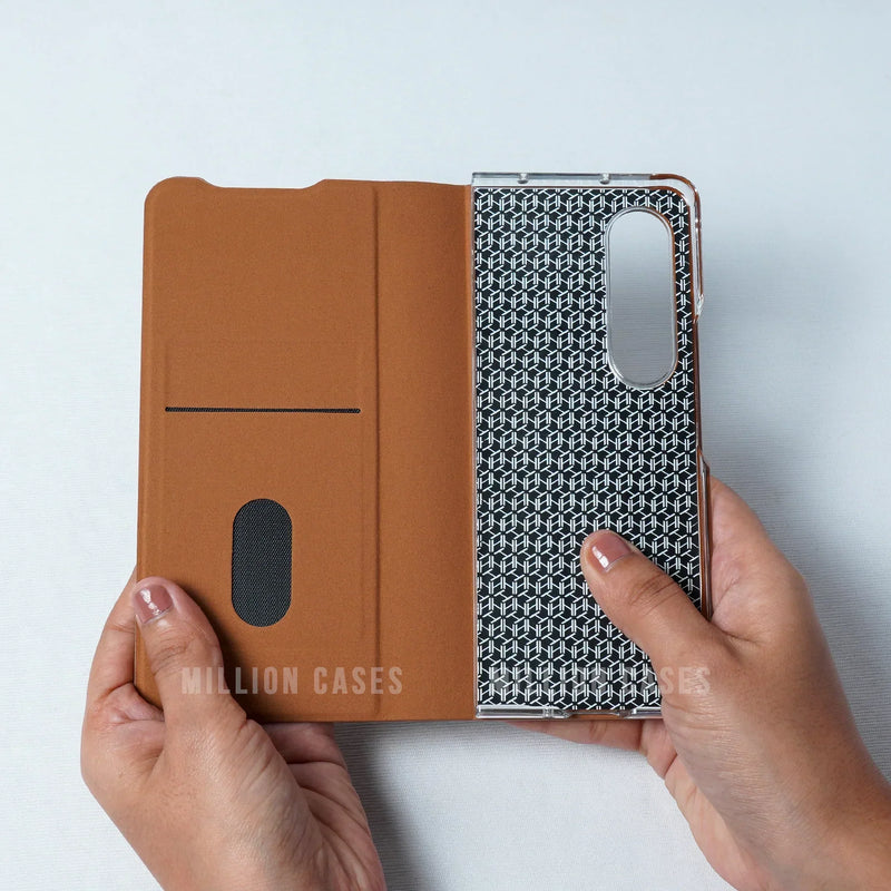 Galaxy Z Fold4 Leather Textured Slim Case casemarts